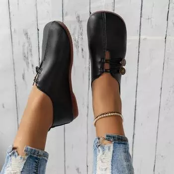 Модная женская обувь, брендовая дизайнерская обувь, женская обувь с квадратным носком, лакированная кожа, балетки, винтажные узкие лоферы, роскошная обувь для женщин 36 чёрный