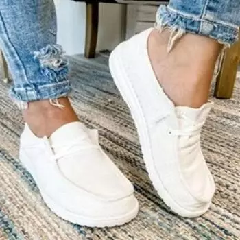 Модная женская обувь Кроссовки Холщовые балетки Большие размеры Модная вулканизированная обувь Летние балетки Mujer Casual 35 серый