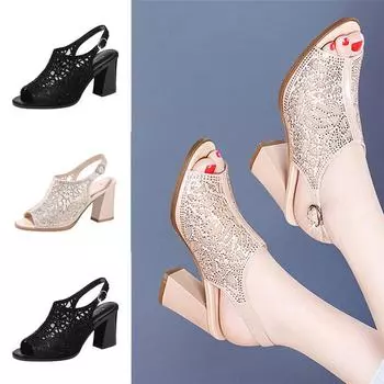 Модная женская обувь, летние летние женские сандалии, модные босоножки с пряжкой на ремне, стразы, сексуальная женская обувь, женские тапочки 635 4 белый