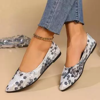 Модная женская обувь в стиле ретро с цветочной вышивкой, дышащая, легкая, большого размера, плоская повседневная обувь, женские сандалии Zapatos 35 синий