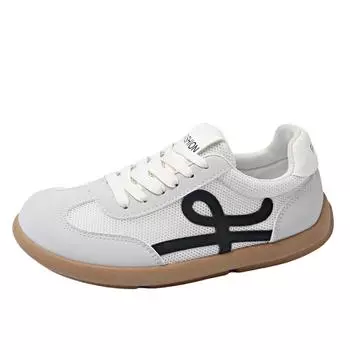 Модная женская обувь в студенческом стиле с широким носком, мягкая и удобная повседневная обувь на плоской подошве, повседневная спортивная обувь для отдыха на открытом воздухе, женские кроссовки 35 серый