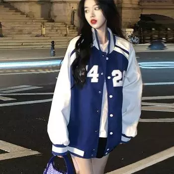 Модная женская одежда, пальто, уличная одежда, Тренч, элегантный повседневный винтажный бомбер в стиле Харадзюку, женские куртки XS чёрный