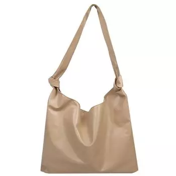 Модная женская однотонная сумка-тоут из искусственной кожи большой емкости