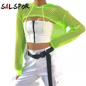 Модная женская однотонная универсальная солнцезащитная блузка с сетчатой полой футболкой на шнуровке