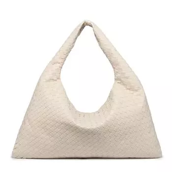 Модная женская плетеная сумка-тоут 2024 года: Большая вместимость, можно носить в руке или на плече