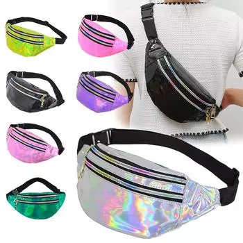 Модная женская поясная сумка Laser Cool, легкая, спортивная, для отдыха, женская поясная сумка, сумки на талии для прогулок, путешествий
