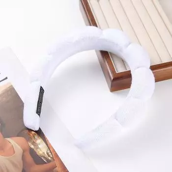 Модная женская повязка на голову с высокой макушкой и губчатой подкладкой, из мягкой махровой ткани, модный женский аксессуар для умывания и нарядных причесок