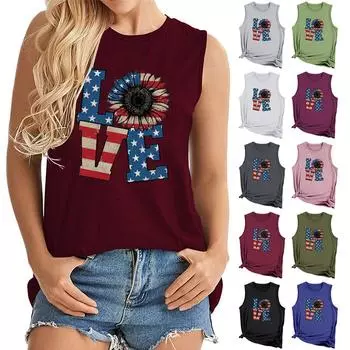 Модная женская повседневная футболка с круглым вырезом и буквенным принтом с короткими рукавами, жилет, блузка, топы L армия зеленый