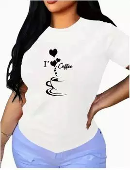 Модная женская простая футболка с граффити и буквенным принтом, забавная повседневная футболка с круглым вырезом и короткими рукавами, летняя женская футболка XS зелёный