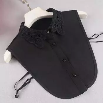 Модная женская рубашка с искусственным воротником, белая женская рубашка с искусственным воротником, женская рубашка с отстегивающимся воротником, свитер, платье с лацканами, блузка, топ