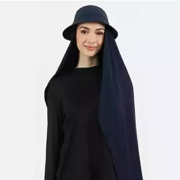 Модная женская шляпа, монохромная солнцезащитная шаль, 2 шифоновых рыбацких плоских тента для покупок, солнцезащитный крем на открытом воздухе белый