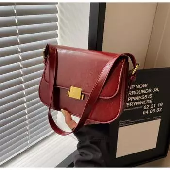 Модная женская сумка 2024 года, новая сумка-мессенджер через плечо, модная маленькая квадратная сумка, высококачественная нишевая сумка через плечо чёрный