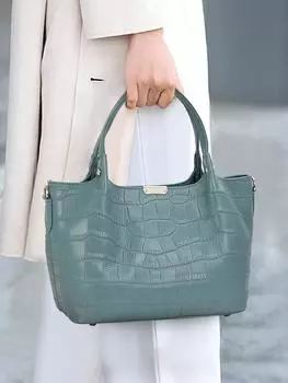 Модная женская сумка Aidrani с крокодиловым узором, из коровьей кожи, большая вместимость, однотонная сумка