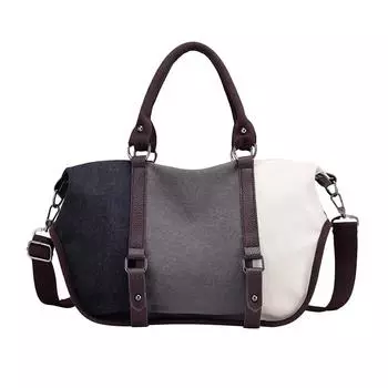 Модная женская сумка через плечо большой емкости женская сумка в стиле пэчворк холщовые сумки дизайнер фиолетовый