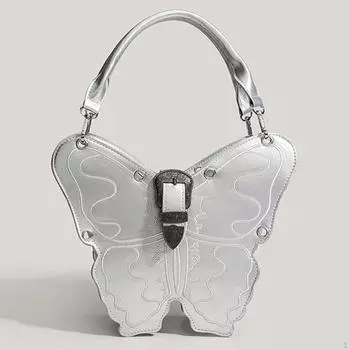 Модная женская сумка через плечо для отпуска, путешествий, свиданий, поездок на работу, шопинга серебряный