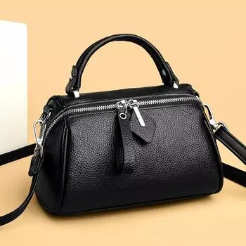 Модная женская сумка через плечо из коровьей кожи, новая простая женская сумка-тоут, повседневная дорожная женская сумка-мессенджер через плечо