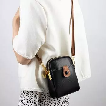 Модная женская сумка через плечо из натуральной кожи с диагональной перекладиной из коровьей кожи белый