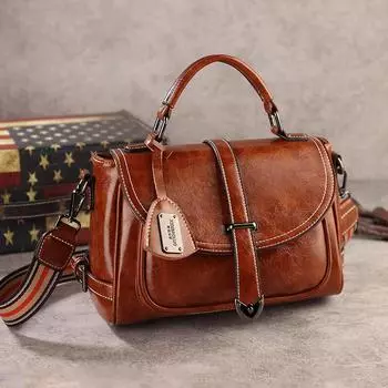 Модная женская сумка через плечо, кожаные сумки через плечо, сумка-портфель зелёный