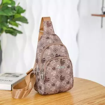 Модная женская сумка через плечо с принтом, повседневная сумка на грудь, водонепроницаемая сумка большой вместимости, женская сумка, модная сумка на грудь ins