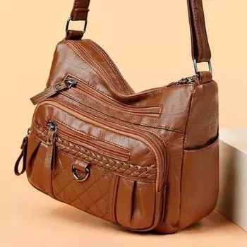 Модная женская сумка через плечо с винтажной ручкой, женская сумка, классическая дизайнерская сумка через плечо из искусственной кожи, женские дорожные сумки-тоут