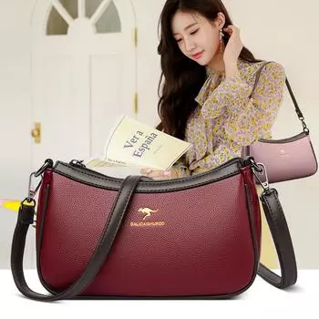 Модная женская сумка через плечо в европейском и американском стиле, модная женская сумка через плечо с яркими цветами, однотонная женская сумка из мягкой кожи