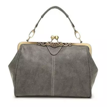 Модная женская сумка через плечо в стиле ретро, женская сумка через плечо, сумка через плечо серый