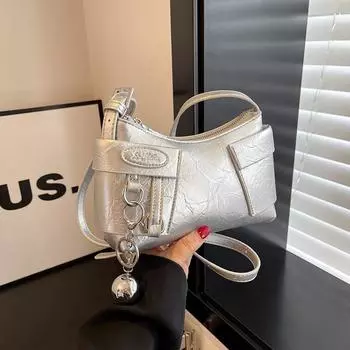 Модная женская сумка через плечо, женская роскошная дизайнерская сумка из искусственной кожи, женская однотонная повседневная сумка через плечо, брендовые сумки-мессенджеры