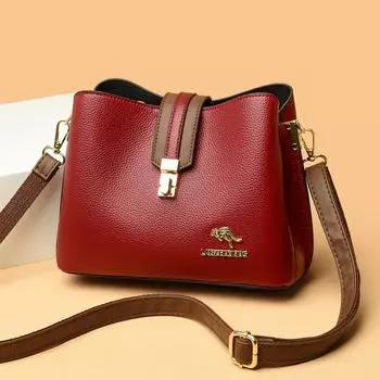 Модная женская сумка для мам среднего возраста весна/лето, новое корейское издание, модная и простая повседневная портативная сумка через плечо большой вместимости