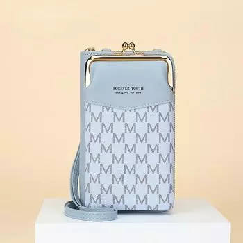 Модная женская сумка для мобильного телефона, сумка через плечо на одно плечо, многофункциональный кошелек на молнии, женский тренд