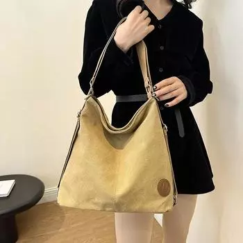 Модная женская сумка из холста для поездок на работу, большая вместительная сумка-тоут, рюкзак двойного назначения, новая зимняя сумка, универсальная сумка через плечо грязно-белый