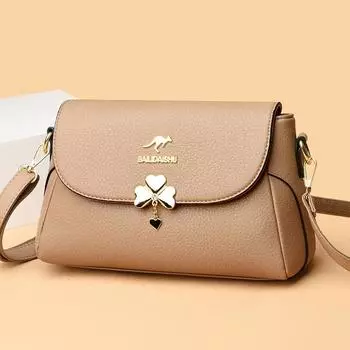 Модная женская сумка из мягкой кожи для мам среднего возраста, аутентичная универсальная женская сумка, новая вместительная сумка через плечо на одно плечо