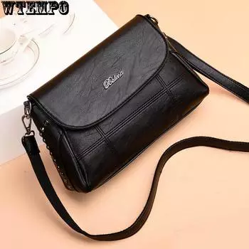 Модная женская сумка Кожаная текстура Сумка Trend Wild Сумка-мессенджер Сумка на молнии Маленькая квадратная сумка 27*9*17cm