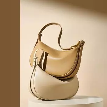 Модная женская сумка-мессенджер из спилковой кожи с металлическим украшением, сумки-хобо, сумки через плечо (20cm<Max Length<30cm) кофейный