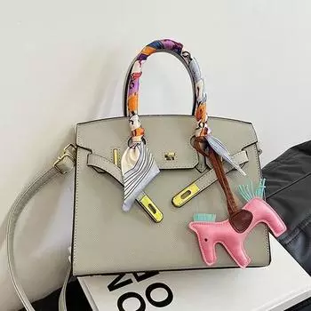 Модная женская сумка-мессенджер в стиле ретро, простая шелковая сумка-шарф, сумка через плечо Tide 25*11*21 красный