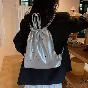 Модная женская сумка на одно плечо из искусственной кожи, новая сумка с ромбовидным дизайном, большая вместимость, ленивый стиль, студенческая сумка для поездок на работу