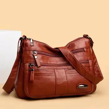 Модная женская сумка на одно плечо, универсальная сумка через плечо, легкая сумка через плечо для мам среднего возраста чёрный