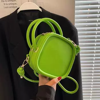 Модная женская сумка, новая, из искусственной кожи, однотонная, текстурированная, женская сумка-мессенджер, роскошная, подходящая ко всему, сумка через плечо Mini(Max Length<20cm)