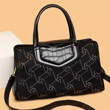 Модная женская сумка, новинка 2024 года, элитная сумка большой вместимости, практичная сумка для мам, универсальная сумка через плечо на одно плечо
