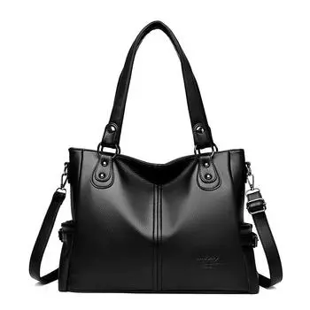 Модная женская сумка, новый стиль, женская сумка большой вместимости на одно плечо, сумка через плечо для мам среднего возраста, европейская и американская сумка