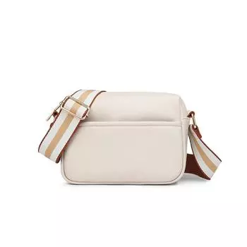 Модная женская сумка, однотонная, простая портативная сумка через плечо, женская квадратная сумка на одно плечо one size коричневый