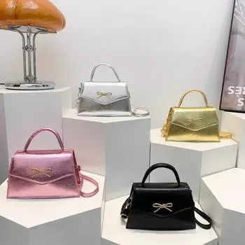 Модная женская сумка с бантами на лето, новая повседневная и модная, нежная, ручная сумка через плечо, маленькая квадратная сумка