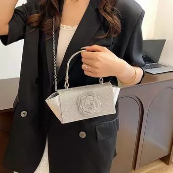 Модная женская сумка с бриллиантами, летняя корейская, Instagram, высококачественная, простая сумка через плечо, маленькая квадратная сумка