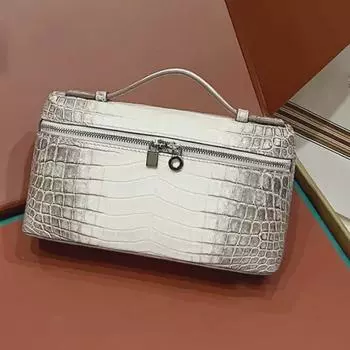 Модная женская сумка с крокодиловым узором – универсальная маленькая квадратная сумка через плечо для осени/зимы 2025 года Regular Packaging (Plain Hardware)