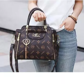 Модная женская сумка с принтом, модная женская сумка через плечо большой емкости, универсальная женская сумка через плечо