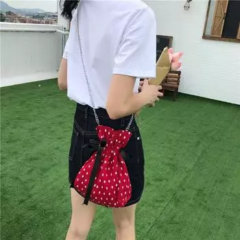 Модная женская сумка с ретро-волнами на одно плечо