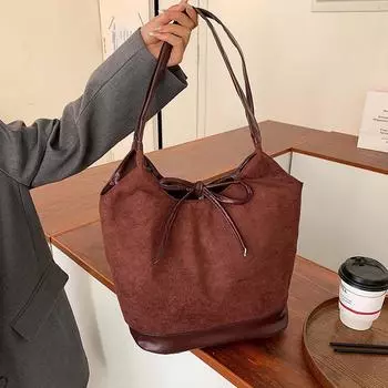 Модная женская сумка-тоут, новая осенняя модная сумка через плечо большой вместимости для женщин, сумка для поездок на работу