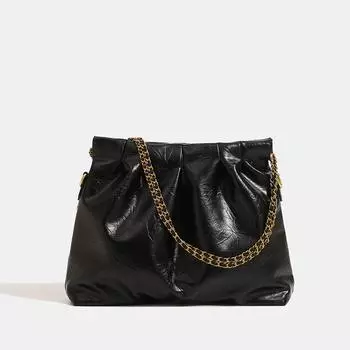 Модная женская сумка-тоут, новая трендовая высококачественная сумка большой вместимости на одно плечо с цепочкой для поездок на работу белый