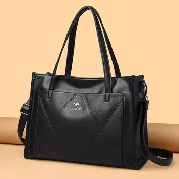 Модная женская сумка Trend Crossbody Bag Women Практичная женская сумка через плечо большой емкости чёрный
