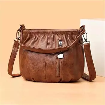 Модная женская сумка в стиле ретро, маленькая сумочка, модная сумка через плечо, многослойная сумка-тоут, большая вместимость, сумки-тоут 22x17x11cm чёрный