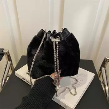 Модная женская сумка-ведро, стильная сумка-мессенджер, повседневная сумка-мессенджер, повседневная сумка белый